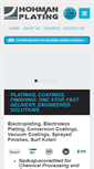Mobile Screenshot of hohmanplating.com